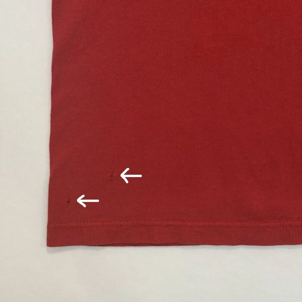 Vintage 90s Nike Basketball Red Shirt White Tag Art USA Tee Michael Jordan Sz M